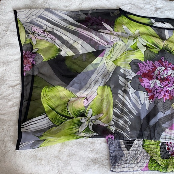 Silk print top - Picture 2 of 6